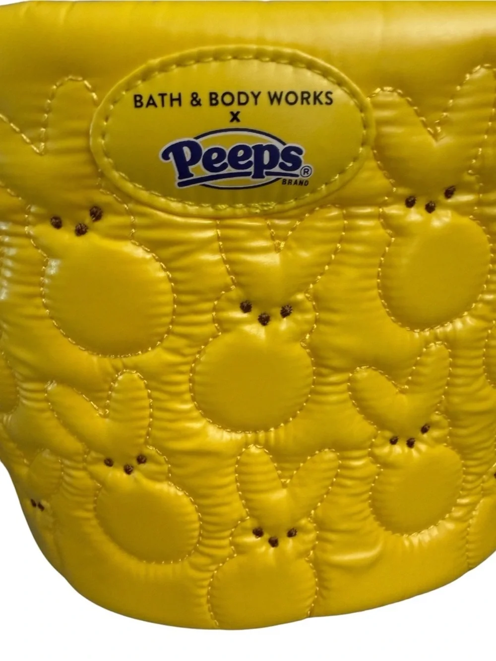 NEW Bath & Body Works Yellow Quilted Peeps Tote